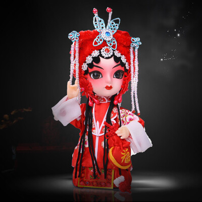 

Weilong Peking Opera Deaf Doll Puppet Decoration Chinese Style Features Craft Gifts Foreign Affairs Gifts for Foreigners Friends Bride