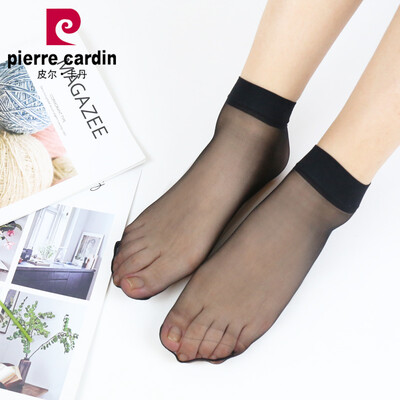 

Pierre Cardin socks female socks stockings transparent socks pointed Juan velvet socks female short stockings female 10 pairs of light skin color code