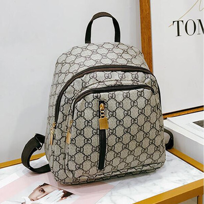 

2018 New Fashion PU Leather Mini Backpack for Women Student Travel Rucksack Female school bags Mochila Feminina