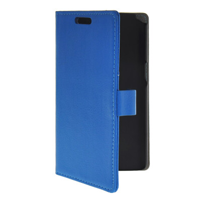 

MOONCASE Slim Leather Side Flip Wallet Card Holder Pouch with Kickstand Shell Back Case Cover for LG G Pro Lite D686 Blue