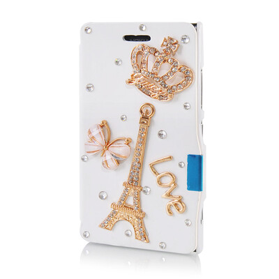 

MOONCASE Luxury Flower Crystal Leather Side Flip Wallet Pouch ЧЕХОЛ ДЛЯ Nokia Lumia 925