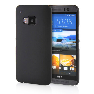 

MOONCASE Hard Rubberized Rubber Coating Devise Back Case Cover for HTC One M9 Black