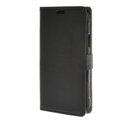 

MOONCASE Litch Skin Flip Leather Wallet Card Slot Stand Back Case Cover for Samsung Galaxy S6 Active G890 Black