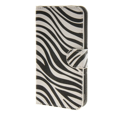 

MOONCASE Zebra style Leather Wallet Flip Card Slot Stand Pouch чехол для Samsung Galaxy Xcover 3 SM-G388F A07