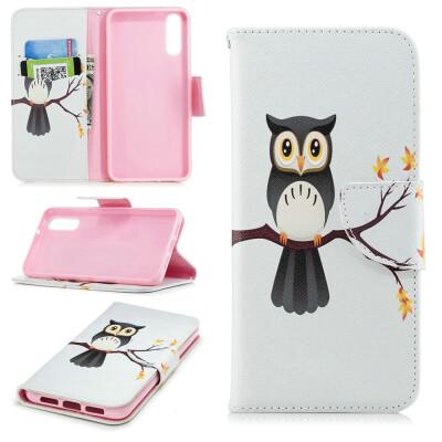 

BEFOSPEY Painting PU LeatherSoft TPU Card Slot Stand Wallet Case For Huawei P2058"