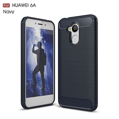 

Goowiiz Phone Case For Huawei Honor 6A5C Pro Fashion Slim Carbon Fiber TPU Soft Silicone Prevent falling