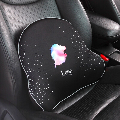 

GiGi car waist lumbar pillow bamboo charcoal memory cotton car office back cushion waist pillow GC-62 Leo