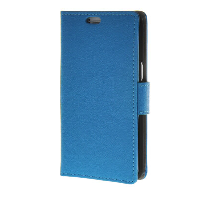 

MOONCASE Simple Leather Flip Wallet Card Slot Stand Back чехол для Samsung Galaxy J1 Blue