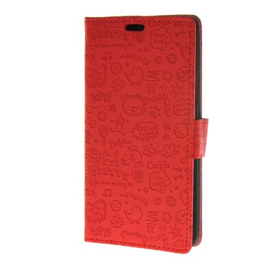 

MOONCASE Magic Girl lovely Flip Pouch Card Holster PU Leather Wallet чехол для Samsung Galaxy J7 Red