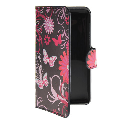 

MOONCASE Butterfly style Leather Side Flip Wallet Card Slot Stand Pouch чехол для WIKO Bloom