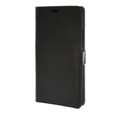 

MOONCASE Litch Skin Leather Card Slot Wallet Bracket Back Case Cover for Nokia Lumia 640  Black