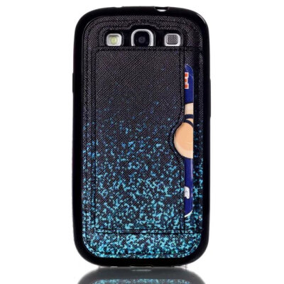 

MITI New Arrival Leather Card Slot Case For Samsung Galaxy S3 i9300 With Stand phone cases Free shipping With Tracking No