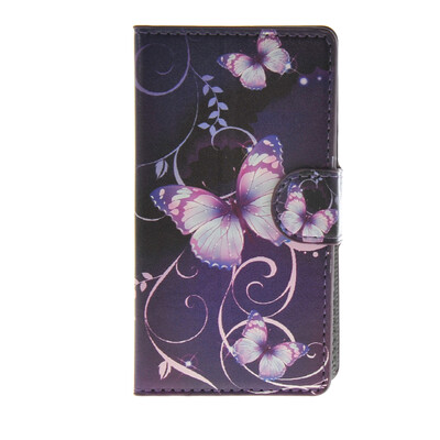 

MOONCASE Flower style Leather Side Flip Wallet Card Slot Stand Pouch ЧЕХОЛ ДЛЯ Microsoft Lumia 532