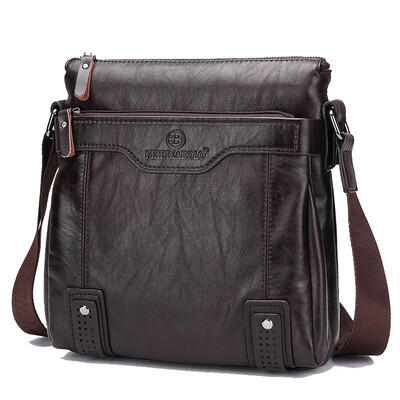

New Hot Business Casual Leather Mens Bags Fashion Brown Bags & Wallets Casual Mens Messenger Bag B-fdk6001