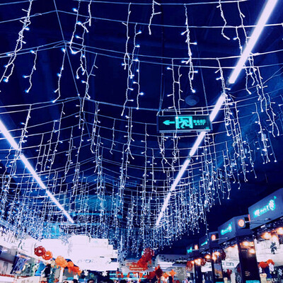

JULELYS 10 x 065M 320 Bulbs LED Curtain Lights Christmas Garland Window Outdoor LED Lights Decoration For Wedding Holiday Party