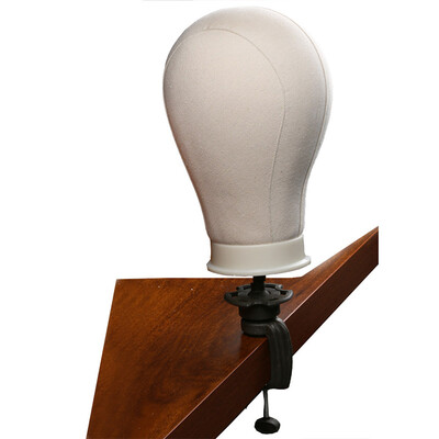 

Dream Like Mannequin Head with Clamp 21"-25" Cork Canvas Block Head For Wig