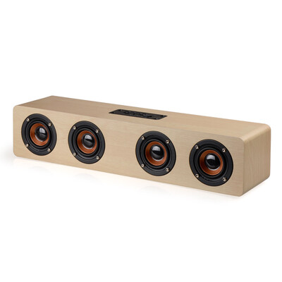 

Wooden Wireless Bluetooth Speaker Sound Blaster TV Computer Stereo Subwoofer Mobile Bluetooth Support Card Radio Call Function