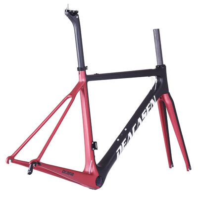 

Deacasen 2018 Top New T800 Red Gray Blue Di2 And Lighter Faster Carbon Road Bike Frame Cycling Bicycle Racing Frameset Bike
