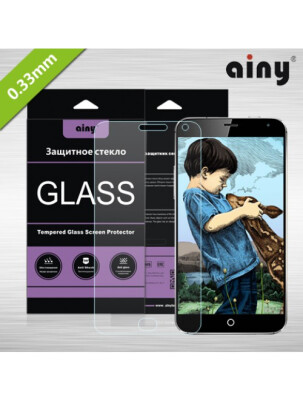 

Ainy 0.33mm Best selling tempered glass screen protector for Meizu MX5