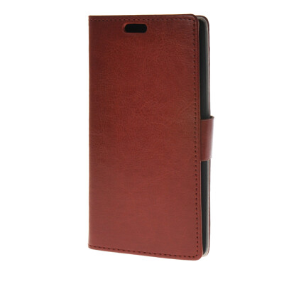 

MOONCASE Leather Side Flip Wallet Card Holder Stand Shell Pouch Case Cover for LG G4 Brown