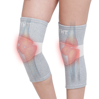 

Tianyi Huatai Luo Ma Ma far infrared self-heating old cold legs lengthening knee and knee men and women warm knee leggings light gray L