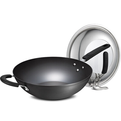 

Jingdong supermarket] Ai Shida 32cm rust can not cast iron wok LX8332E iron pot fire induction cooker universal