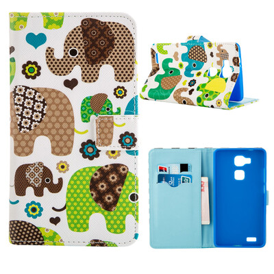 

MOONCASE ЧЕХОЛ ДЛЯ Huawei Ascend Mate 7 Flip PU Leather Fold Wallet Card Slot Kickstand Back [Pattern series] /a21