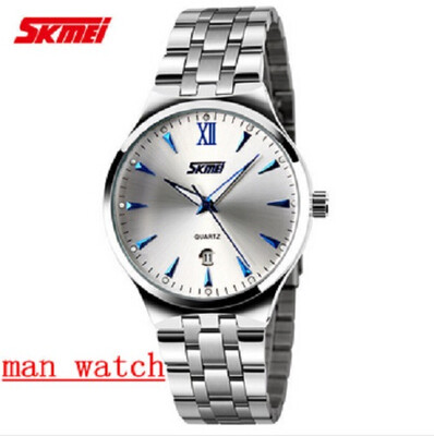 

SKMEI 9071 Men Casual Digital Quartz Watch Full Steel Wristwatch Dive 30m