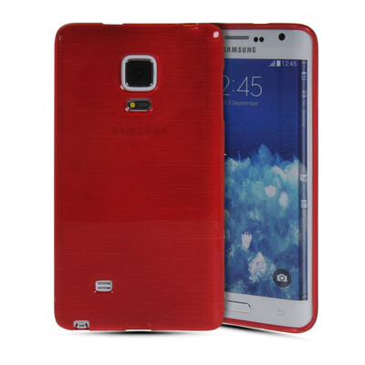 

MOONCASE Мягкие гибкие силиконовый гель ТПУ Shell задняя крышка чехол для Samsung Galaxy Note Edge красный