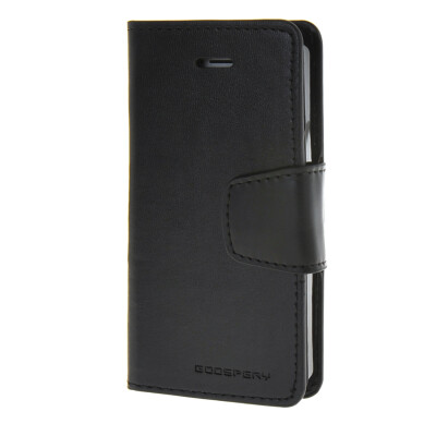 

MOONCASE чехол для iPhone 5G / 5S PU Leather Flip Wallet Card Slot Stand Back Cover Black