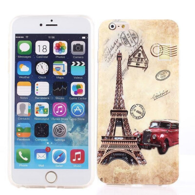 

Lovely Cartoon Owls Soft TPU Gel Case for iPhone 6 Plus 5.5" Mobile Phone Back Skin Cover