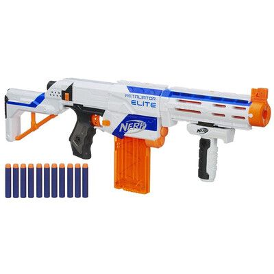 

Hasbro NERF Heat Soft Bullet Gun Elite Series Speed ​​Sight Launcher Orange White Black Outdoor Toys A0713
