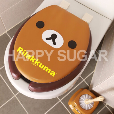 

Korean rilakkuma flabby bear toilet cover seat cover U-shape