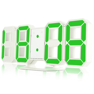 

Famirosa TS - S60 - W 3D LED Digital Alarm Clock 24 12 Hours Display for Home Kitchen Office