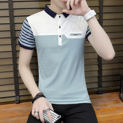 

DaMaiZhang Brand New Mens Polo Shirt Men Cotton Short Sleeve shirt Printed Classiac Slim Shirts Casual Business Tshirt Tee