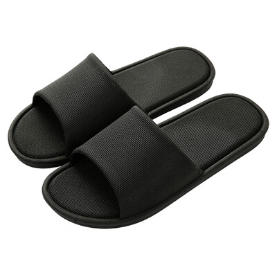

Antarctic Nanjiren slippers mens solid color bathroom shower sandals black 40-41 yards 19D021