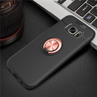 

Samsung Galaxy S7 Edge роскошь металлическое кольцо, магнитные брекет - shockproof охлаждения тпу телефон дел