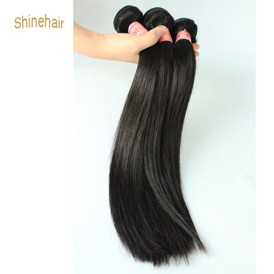 

Shine Hair Malaysian Straight Human Hair Weave Bundle 1pcs3pcs Non Remy Hair Extension Natural Black 1B Can Be Dyed Bleached Hai