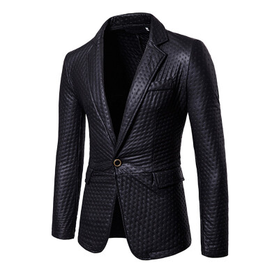 

New Fashion Mens Blazer Casual Suits Slim Fit suit jacket Men Homme Cotton Masculine Blazer jacket