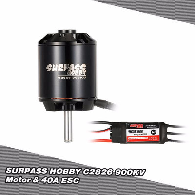 

SURPASS HOBBY 2208 1350KV 14 Poles Brushless Motor 20A ESC 2-4S for RC Airplane Fixed-wing Glider Warbirds