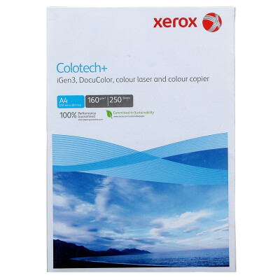 

Xerox Colotech + Цветная бумага 160 г A4 250 листов / сумка