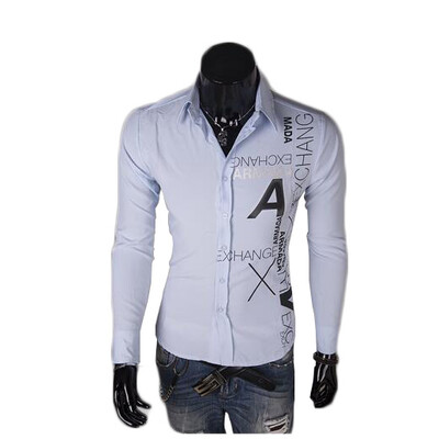 

Zogaa Autumn New Mens Shirt Printing Long Sleeve