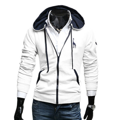 

CT&HF Men Leisure Fashion Fleece Korea Personality Handsome Long Fleece Printed Thick Cotton Long Sleeve Coat