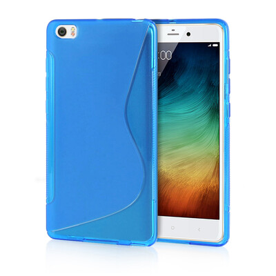 

MOONCASE  - Line Soft Flexible Silicone Gel TPU Skin Shell Back Case Cover for XiaoMi Mi Note Pro Blue
