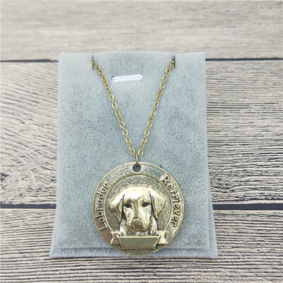 

New Vintage Retro Labrador Retriever Necklace High Quality Labrador Retriever Pendant Necklace Women Dog Pendant Jewelry