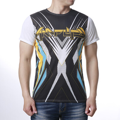 

Mens Round Neck Tops Short Sleeves Printed Pullovers