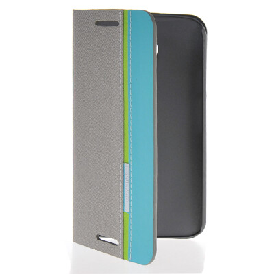 

MOONCASE Business style Leather Side Flip Wallet Card Slot Pouch Stand Back Case Cover for Motorola Moto G2 Grey