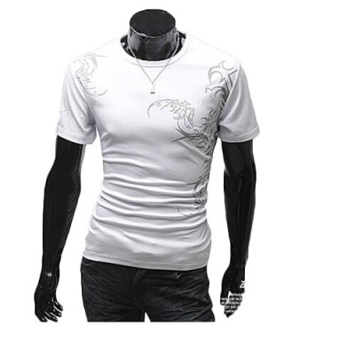 

Zogaa New Men's T-Shirt Fashion Sports Round Collar