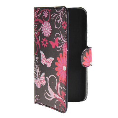 

MOONCASE Butterfly style Leather Side Flip Wallet Card Slot Stand Pouch чехол для WIKO Barry