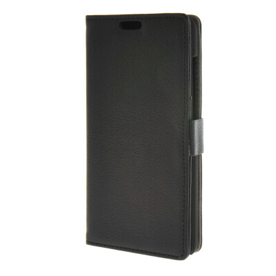 

MOONCASE Litch Skin Leather Card Slot Wallet Bracket Back Case Cover for Huawei Honor 4C Black